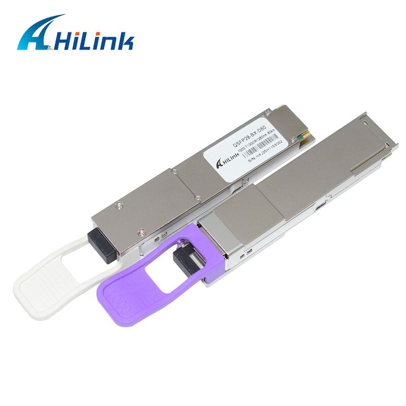 Hilink QSFP28-BX-U80/D80 100Gb/s BIDI ऑप्टिकल ट्रांससीवर मॉड्यूल 100G ईथरनेट के लिए 80km पहुंच के साथ