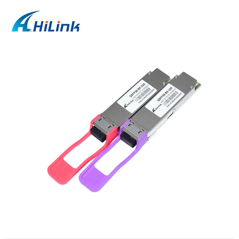 हिलिंक HL-QSFP28-100G-UD-20 100Gb/s 20km QSFP28 BIDI LR1 ऑप्टिकल ट्रांसीवर मॉड्यूल हॉट प्लगेबल LC कनेक्टर के साथ