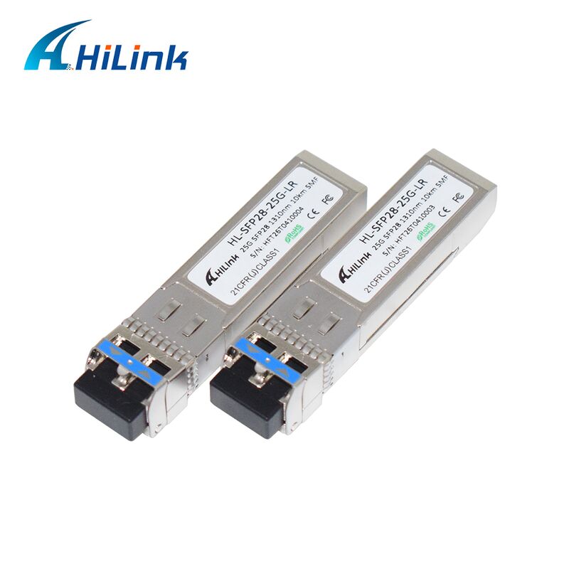 HL-SFP28-LR-10KM 25G SFP28 ट्रांससीवर 10 किमी ट्रांसमिशन दूरी के साथ, 25.78Gbps डेटा दर, और कम बिजली की खपत <1.2W