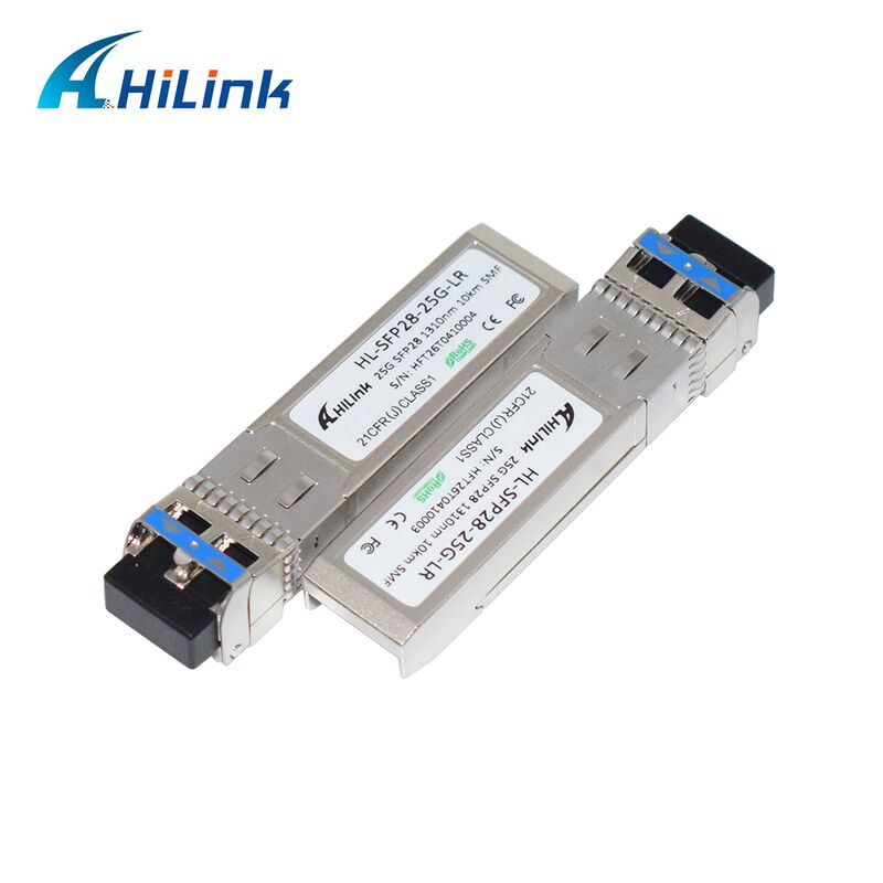HL-SFP28-LR-10KM 25G SFP28 ट्रांससीवर 10 किमी ट्रांसमिशन दूरी के साथ, 25.78Gbps डेटा दर, और कम बिजली की खपत <1.2W