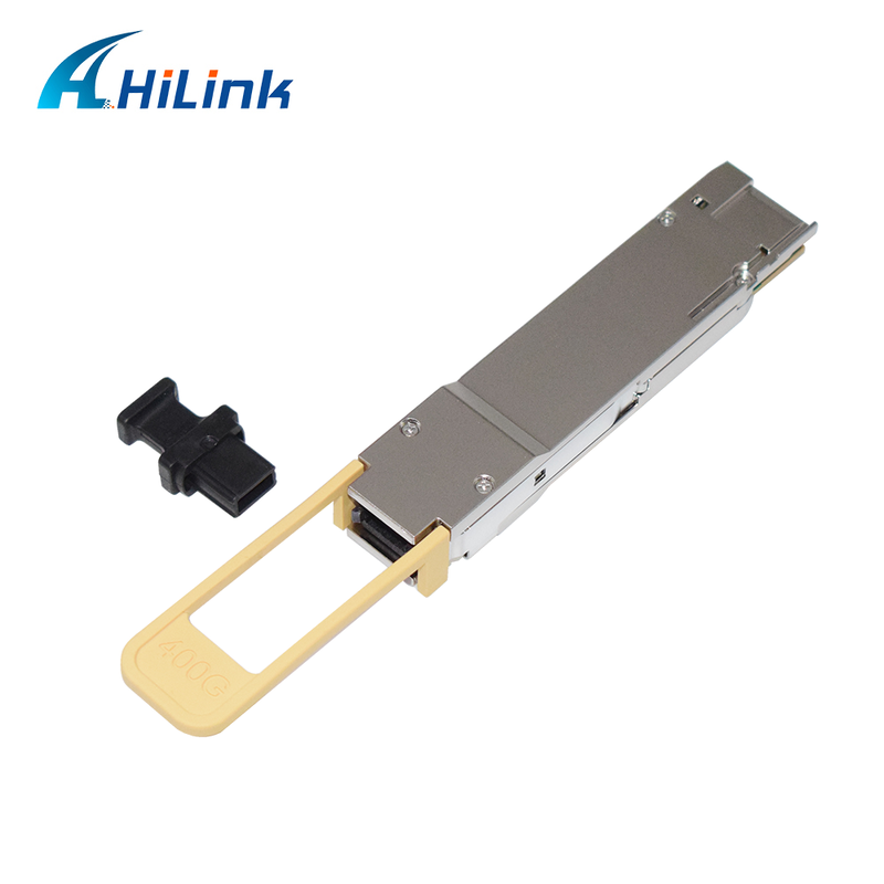 Hilink QDD-400G-SR8 QSFP-DD ट्रांससीवर 400G डाटा रेट 850nm तरंग दैर्ध्य MPO-16 कनेक्टर डायग्नोस्टिक मॉनिटरिंग के साथ