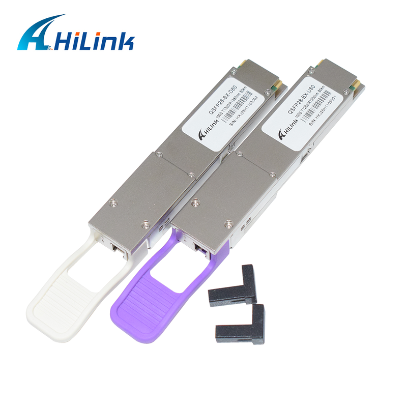 Hilink QSFP28-BX 100Gb/s 80Km BIDI Optical Transceiver Module for High-Speed Data Transmission