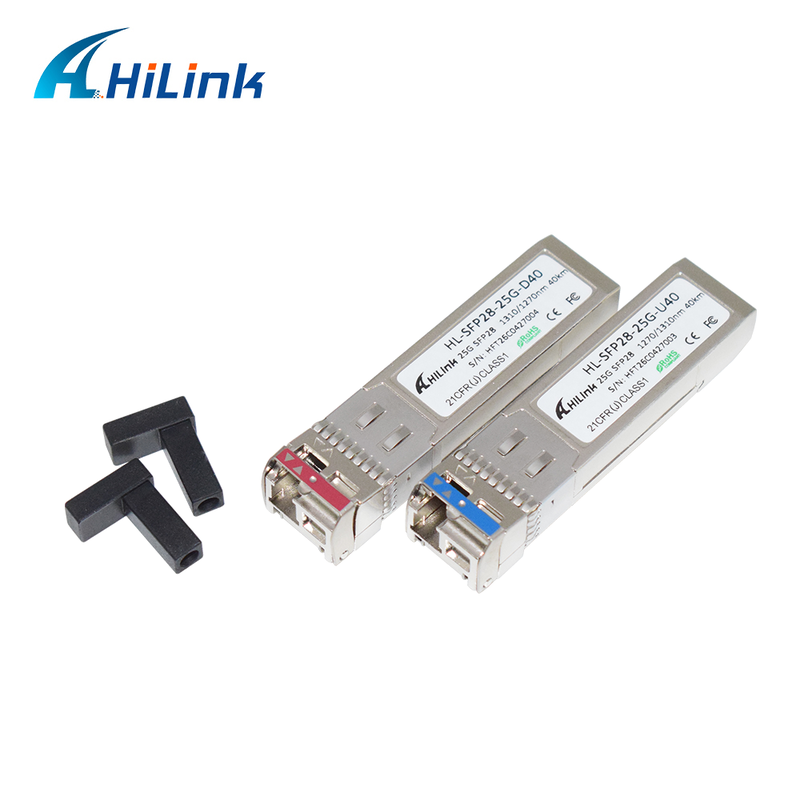 25GBASE SFP28 25G BIDI 10KM 1270/1330nm DML+PIN LC ऑप्टिकल मॉड्यूल ट्रांससीवर DOM