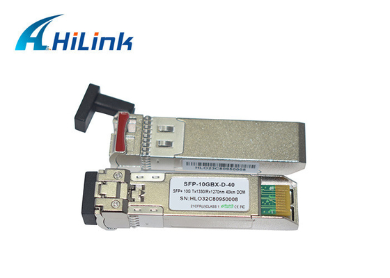 हिलिंक 10G SFP + BIDI WDM 40km फाइबर ऑप्टिक ट्रांसीवर मॉड्यूल 1270nm 1330nm हॉट प्लगेबल