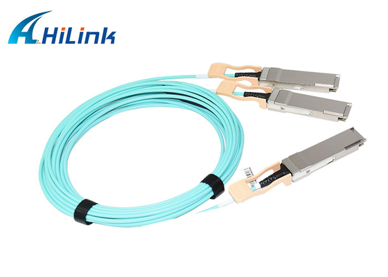 5m सक्रिय ऑप्टिकल केबल AOC केबल 200G QSFP56 SR4 से 2xQSFP56 SR2 850nm