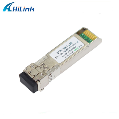 10G BIDI 20KM बिडायरेक्शन SFP+ ट्रांसीवर मॉड्यूल WDM SMF 1270nm/1330nm LC DOM