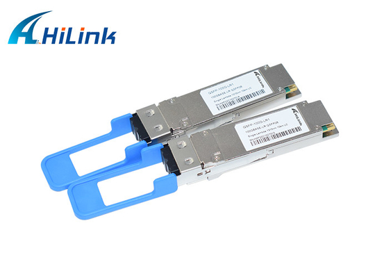 डुप्लेक्स एलसी एसएमएफ ऑप्टिकल ट्रांसीवर मॉड्यूल 100GBASE-LR1 QSFP28 सिंगल लैम्ब्डा 1310nm 10 किमी डोम