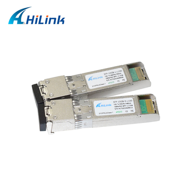 10Gb/s 100KM BiDi SFP+ ट्रांसीवर 1490/1550nm सिंगल मॉड्यूल LC कनेक्टर DOM
