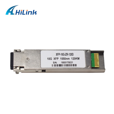 LC कनेक्टर 10G XFP ट्रांसीवर 1550nm 100KM ZR डुअल फाइबर सिंगल मोड DDM