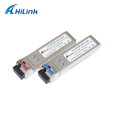 25GBASE SFP28 25G BIDI 10KM 1270/1330nm DML+PIN LC ऑप्टिकल मॉड्यूल ट्रांससीवर DOM