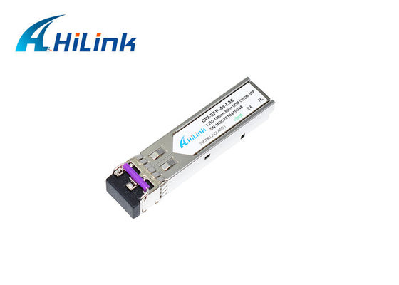 फाइबर ऑप्टिक SFP ईथरनेट मॉड्यूल 1.25g Cwdm Sfp 1270-1610nm RoHS अनुरूप