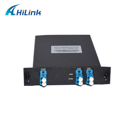 100GHz FTTX 1310nm 2CH ऑप्टिकल Mux Demux OADM DWDM ड्रॉप मॉड्यूल जोड़ें