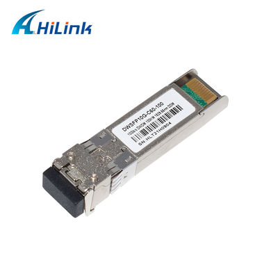 100KM DWDM DWSFP10G SFP + ट्रांसीवर मॉड्यूल C60 1529.55nm 100km LC DOM