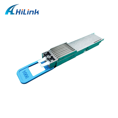 80KM डुअल CS Qsfp ऑप्टिकल ट्रांसीवर 100G DWDM EML 2 * 27.5G DWDM TOSA