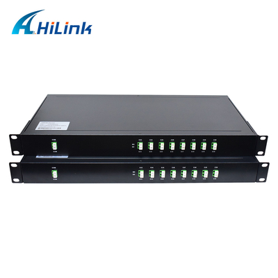2x8ch DWDM Mux Demux मॉड्यूल कम PDL 19 इंच 1U रैक माउंटेड LC APC